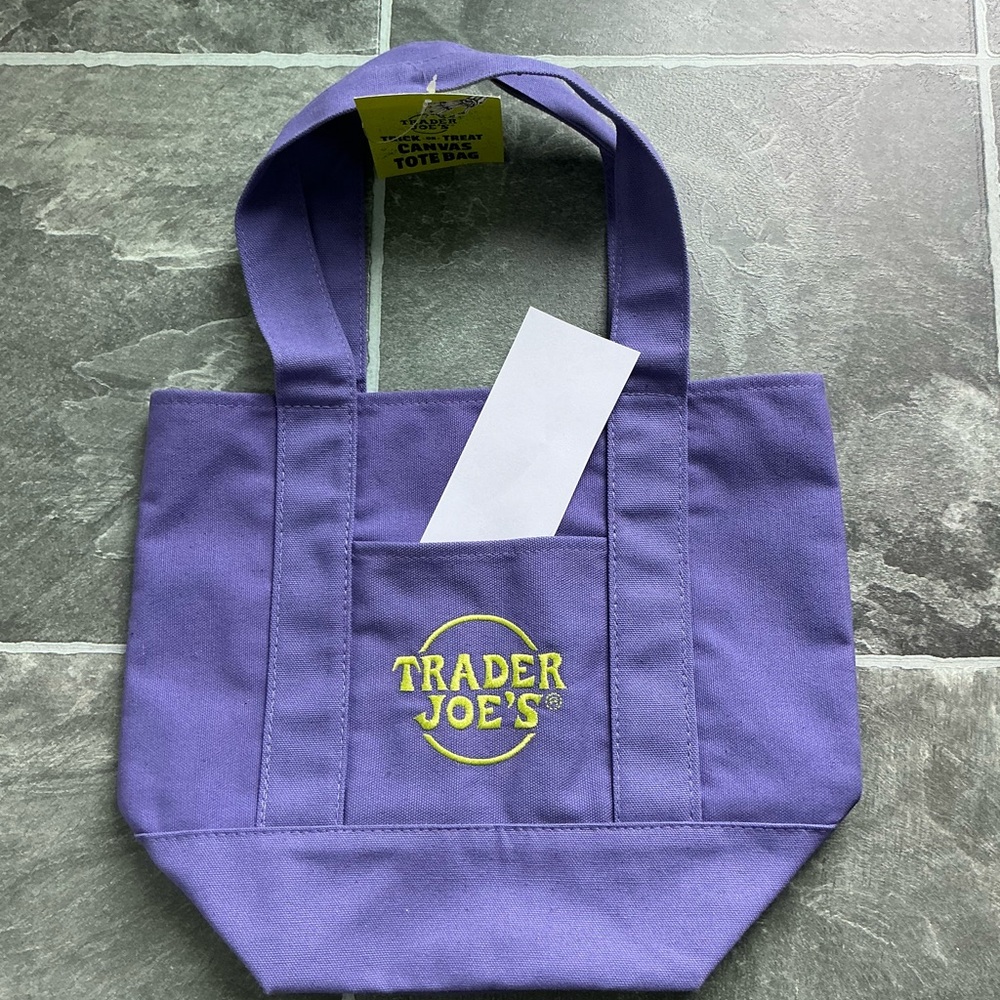 Trader Joe’s Mini Canvas Tote - Picture 2 of 5